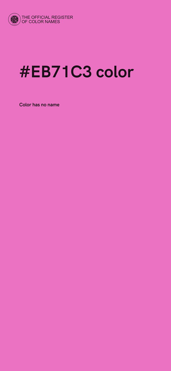 #EB71C3 color image