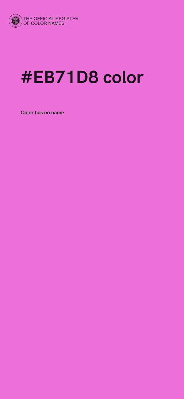 #EB71D8 color image