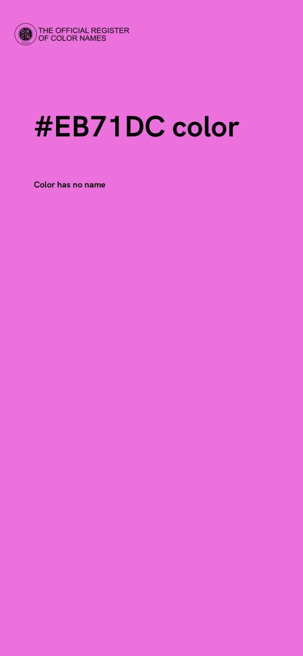 #EB71DC color image