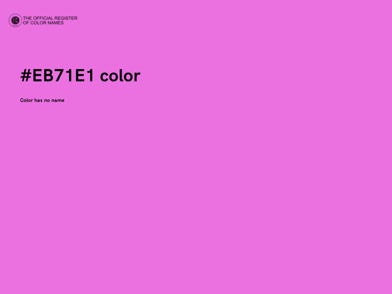 #EB71E1 color image