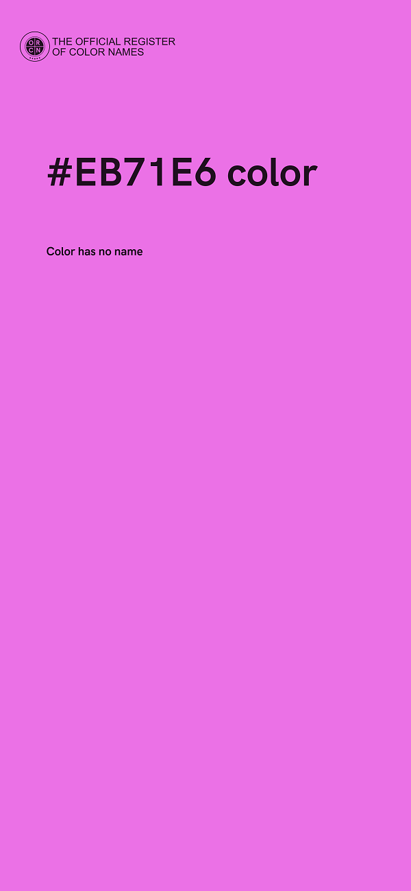 #EB71E6 color image