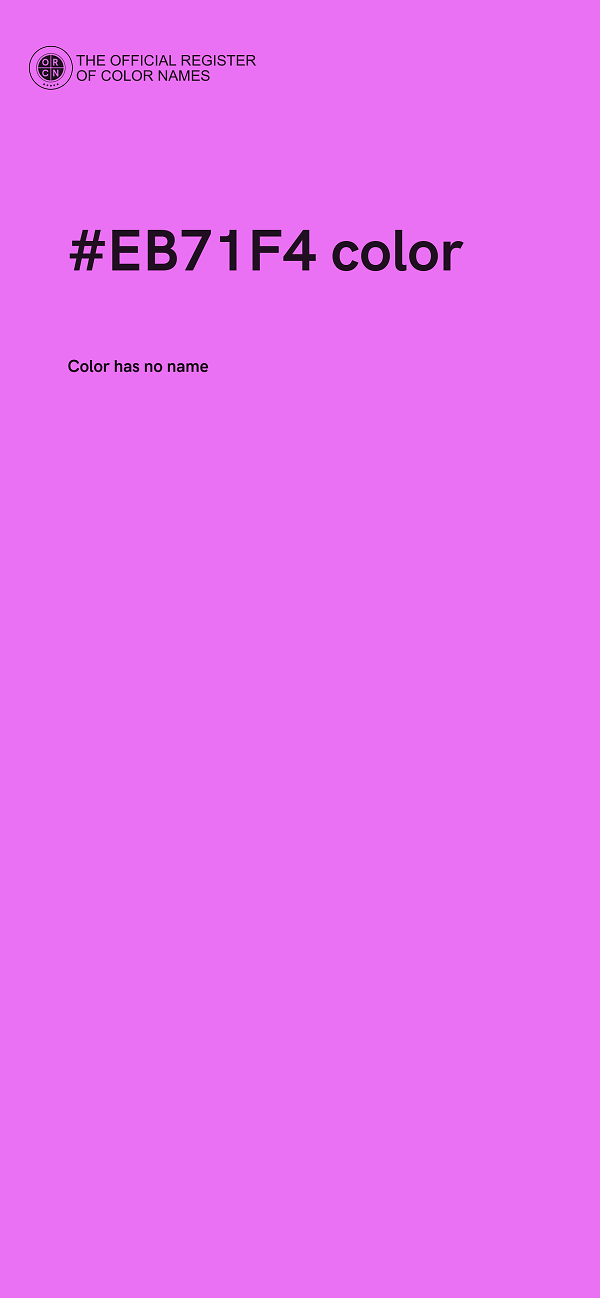 #EB71F4 color image