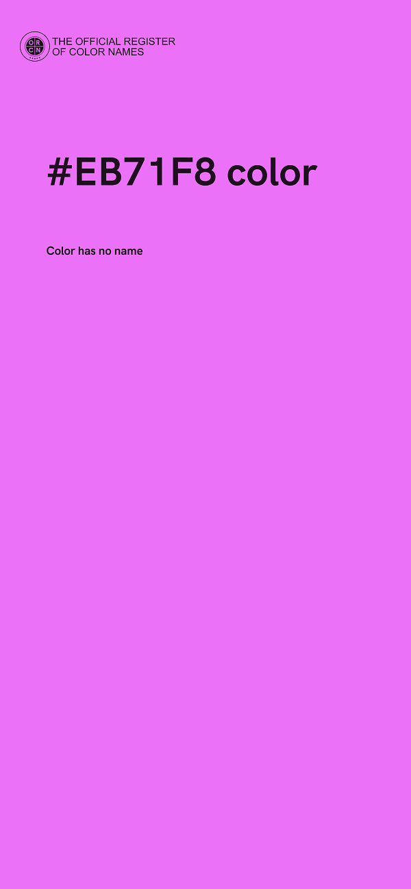 #EB71F8 color image