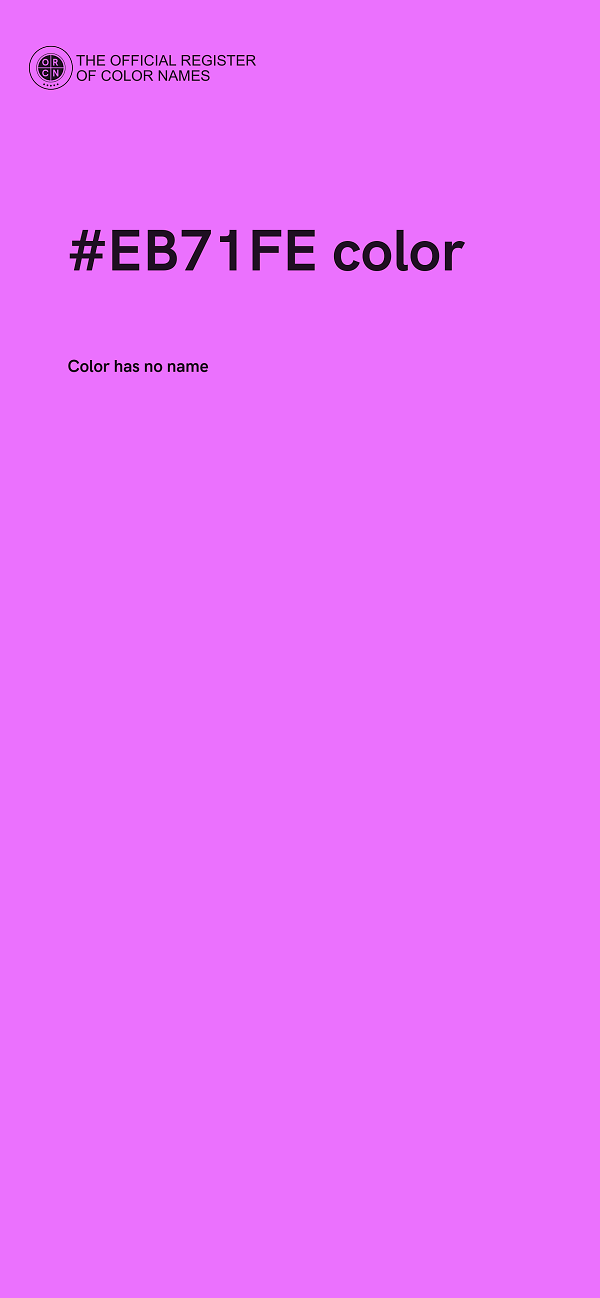 #EB71FE color image