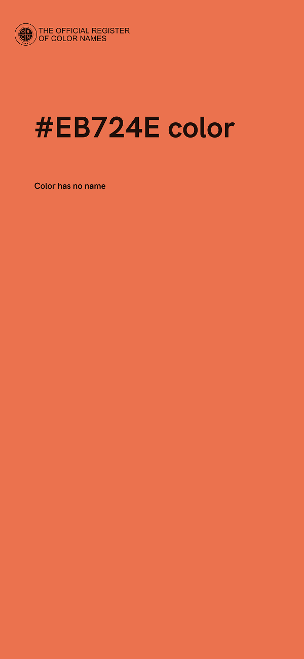 #EB724E color image