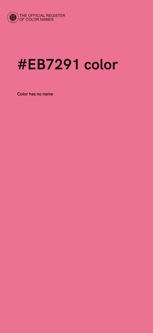 #EB7291 color image