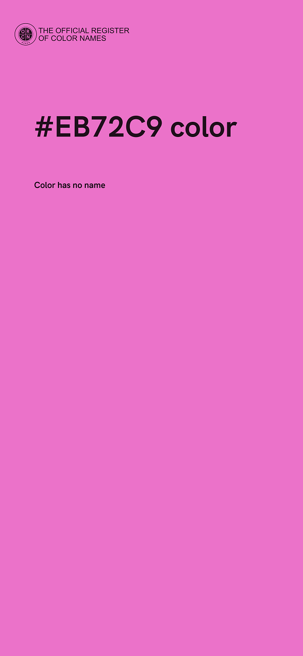#EB72C9 color image