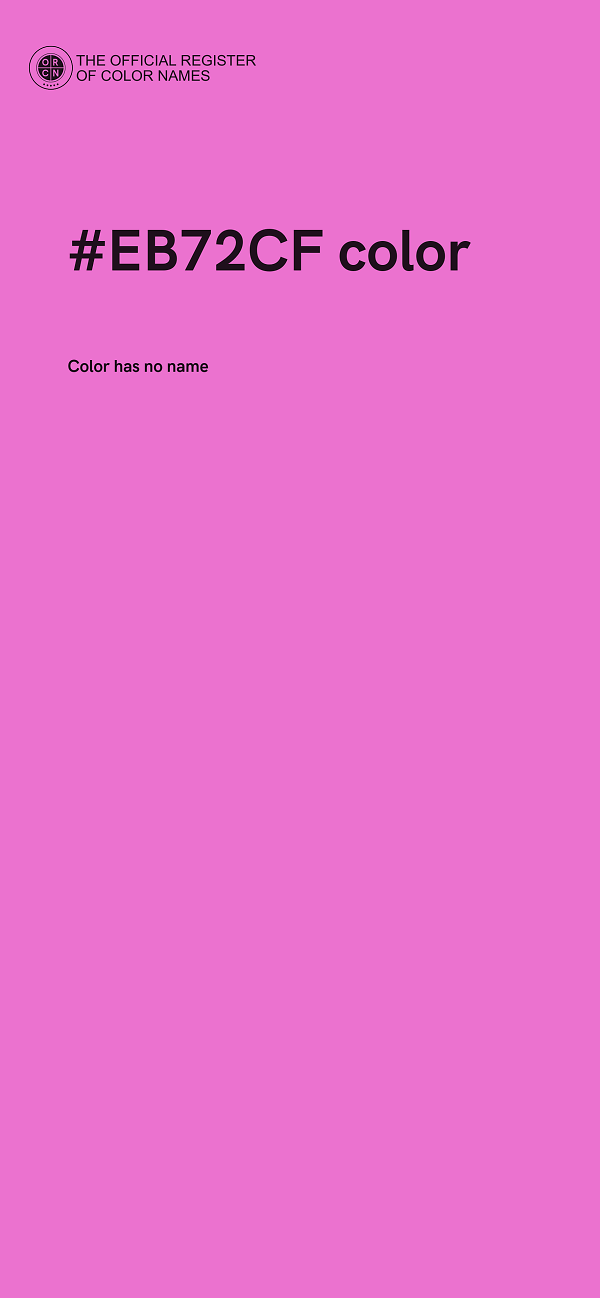 #EB72CF color image