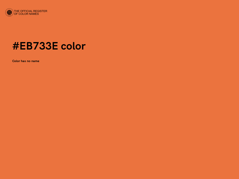 #EB733E color image