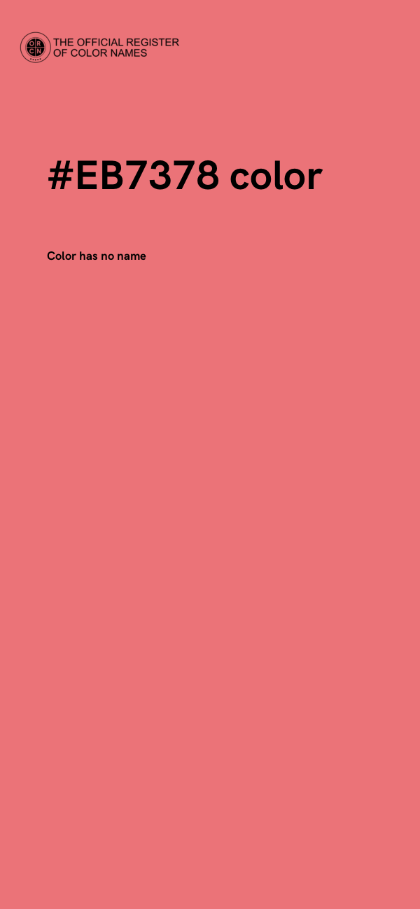 #EB7378 color image