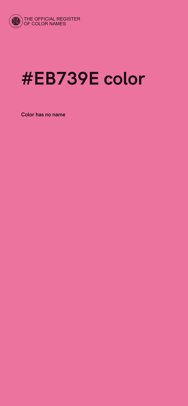 #EB739E color image