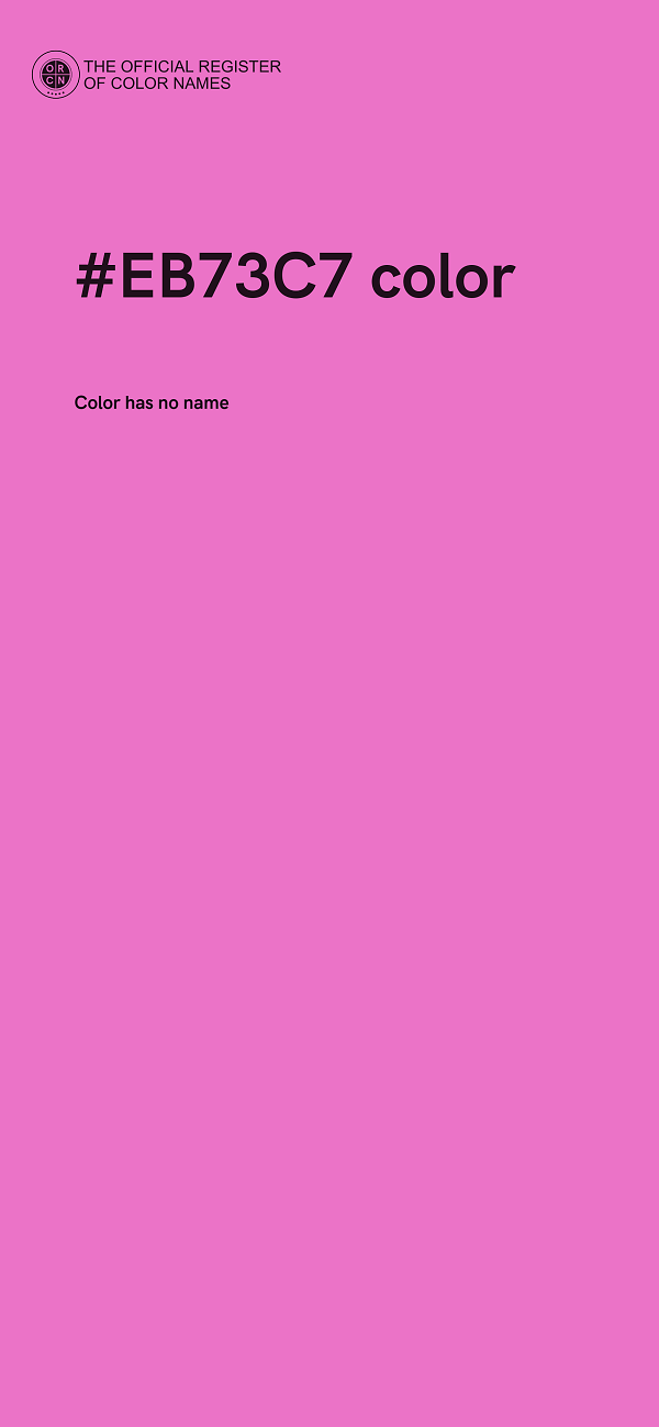 #EB73C7 color image