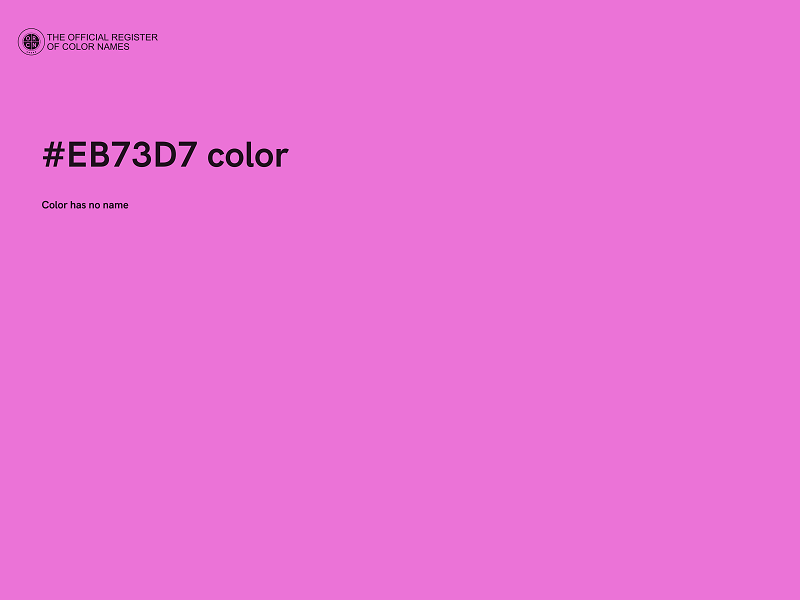 #EB73D7 color image