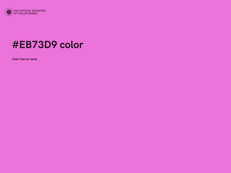 #EB73D9 color image