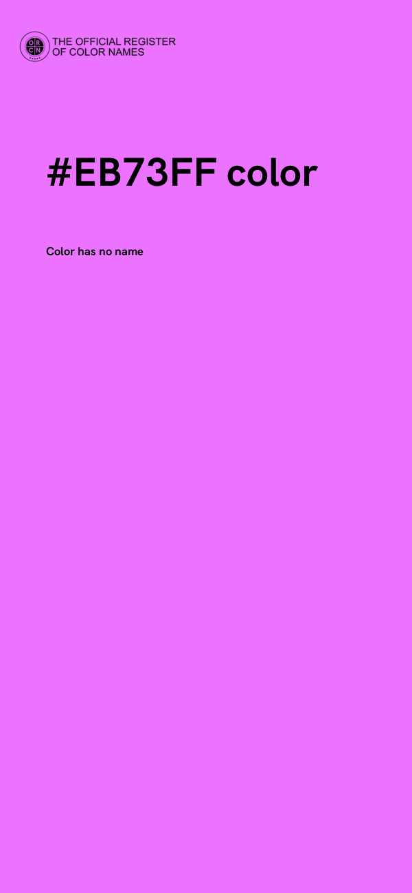 #EB73FF color image