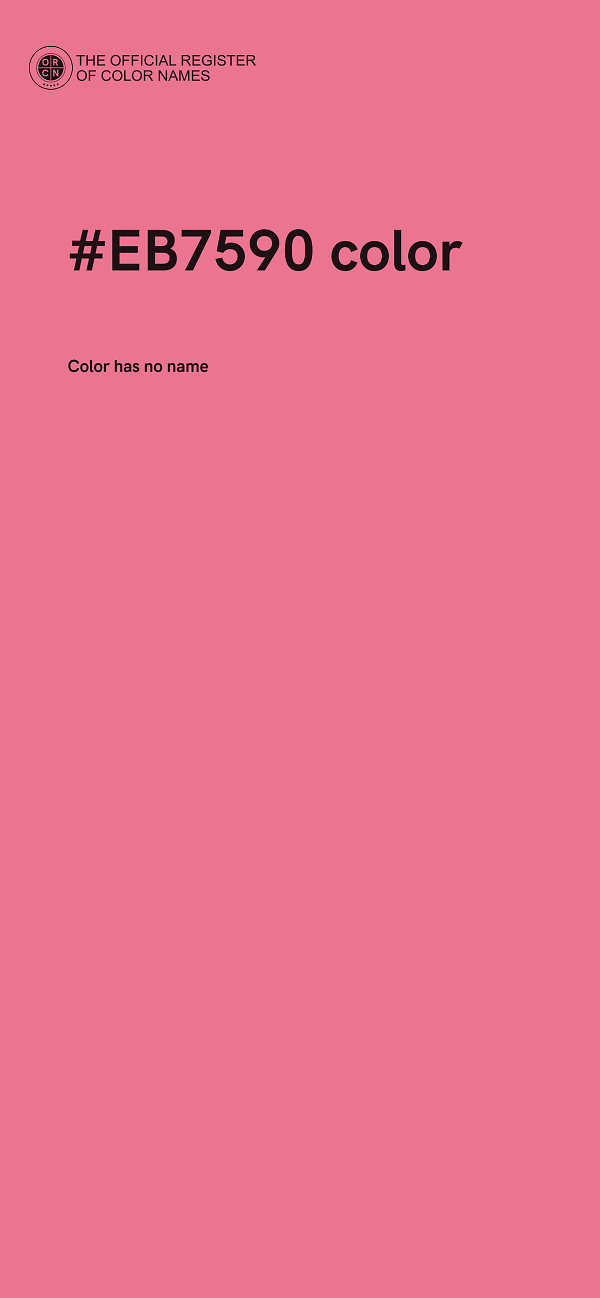 #EB7590 color image