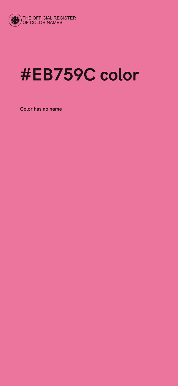 #EB759C color image