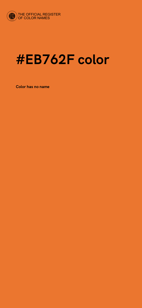 #EB762F color image