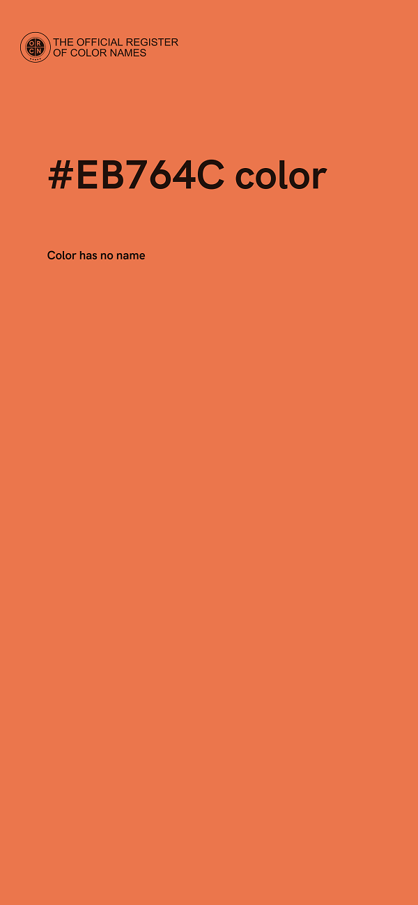 #EB764C color image
