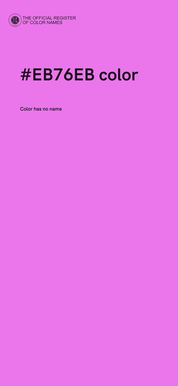 #EB76EB color image