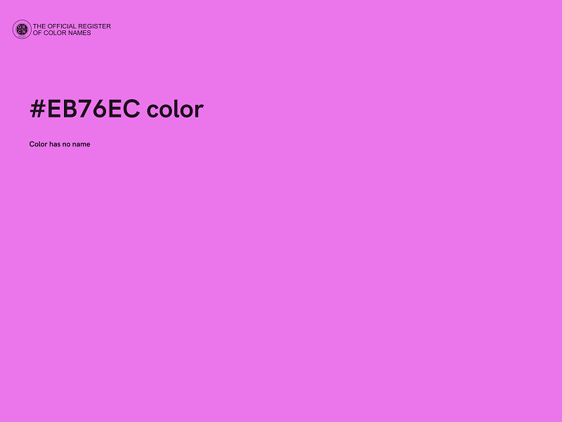 #EB76EC color image