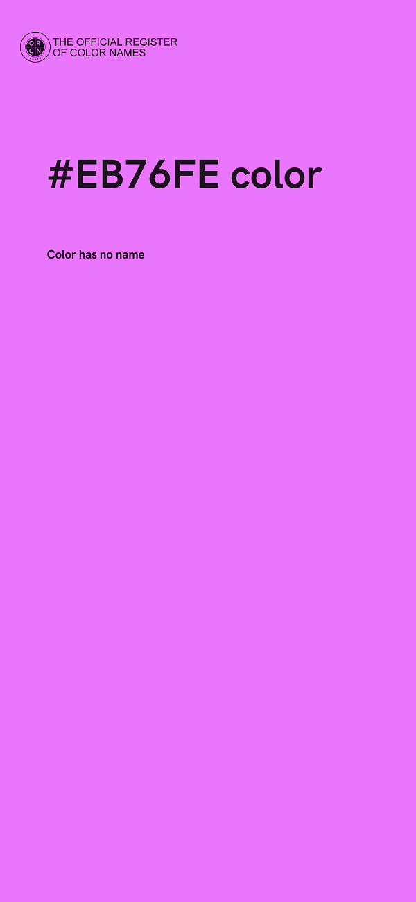 #EB76FE color image