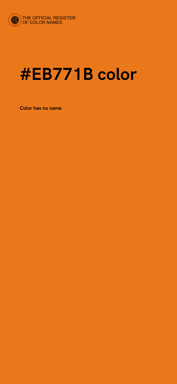 #EB771B color image