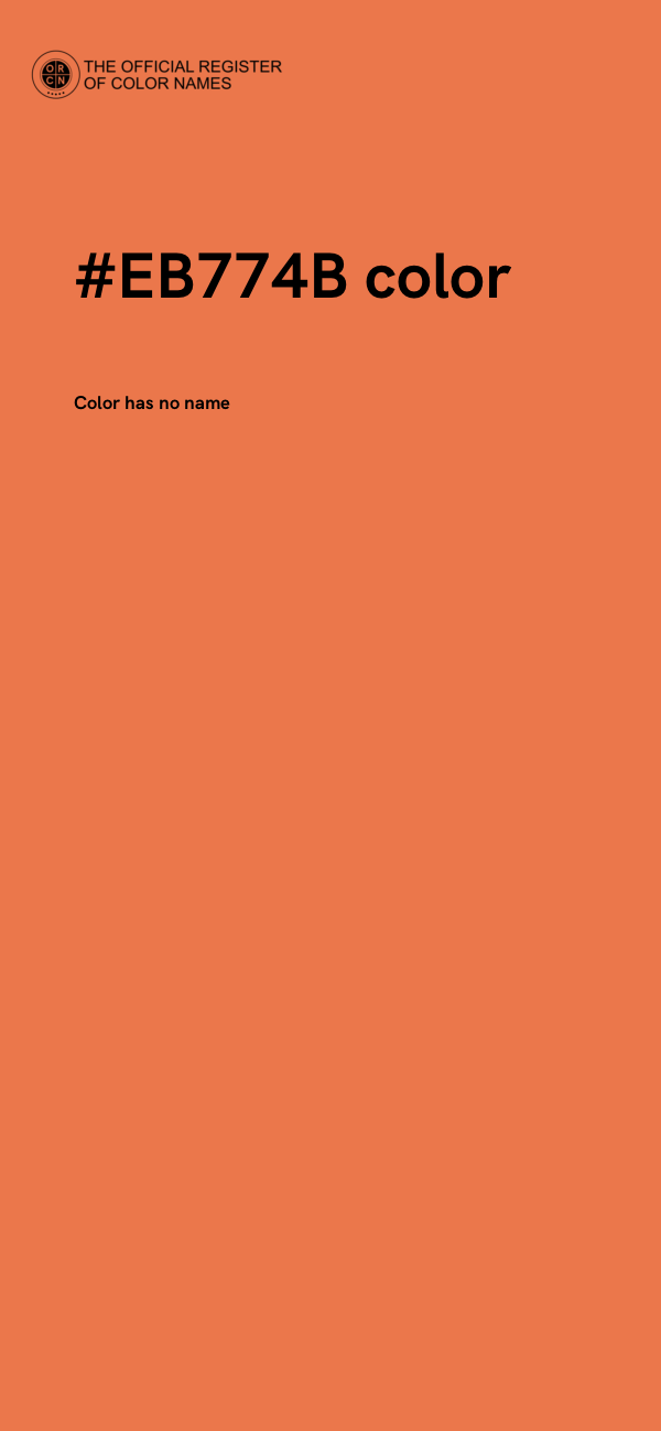 #EB774B color image