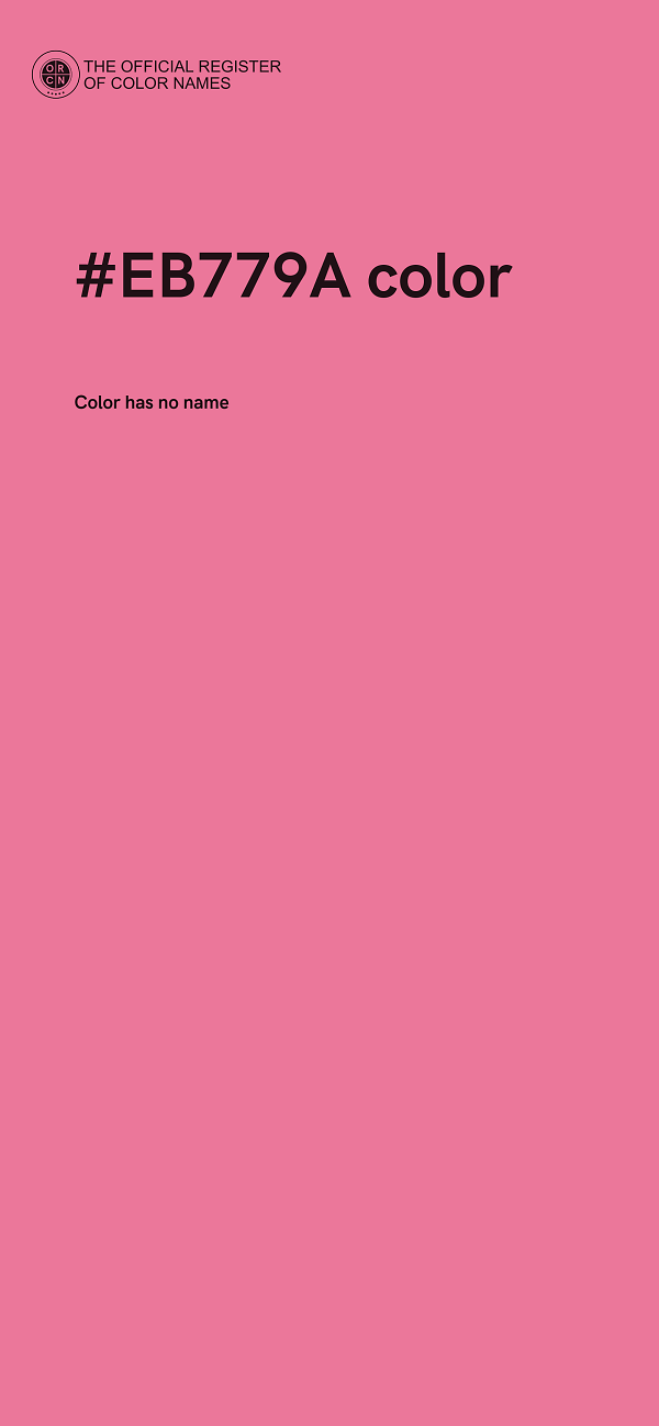 #EB779A color image