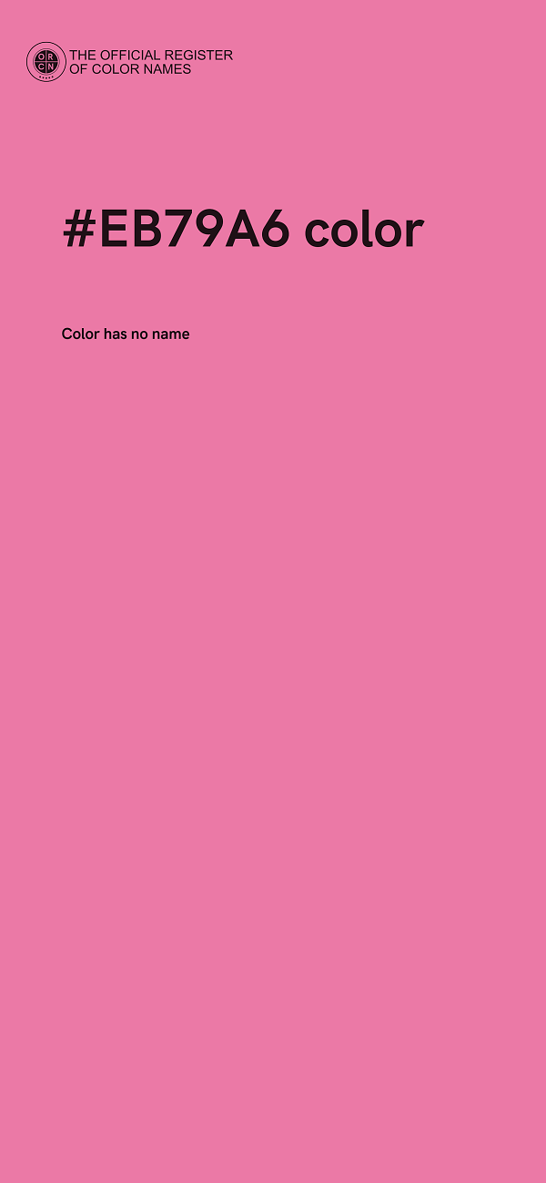 #EB79A6 color image