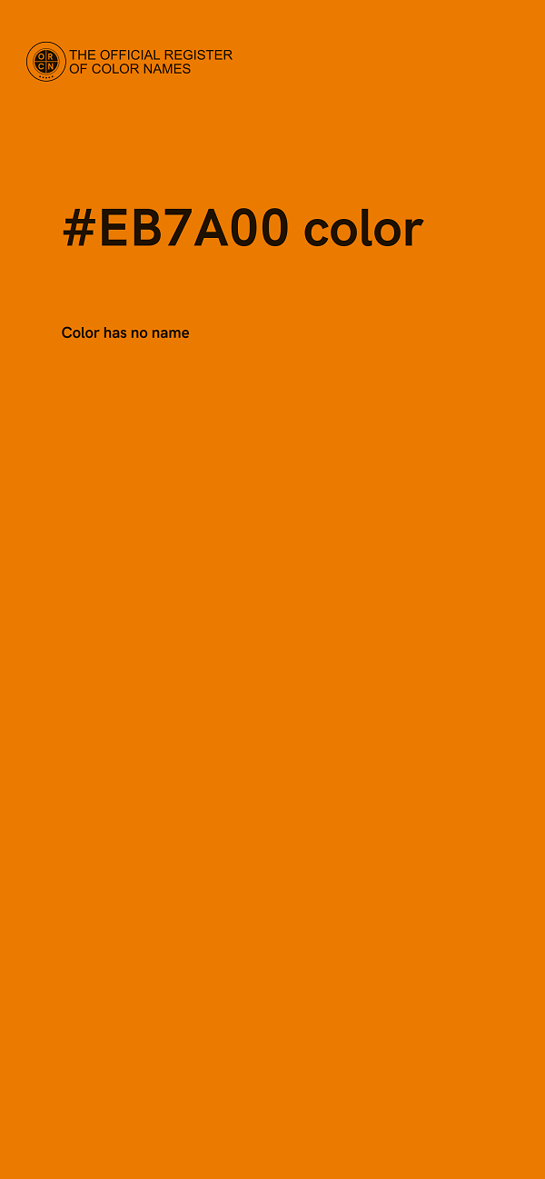 #EB7A00 color image