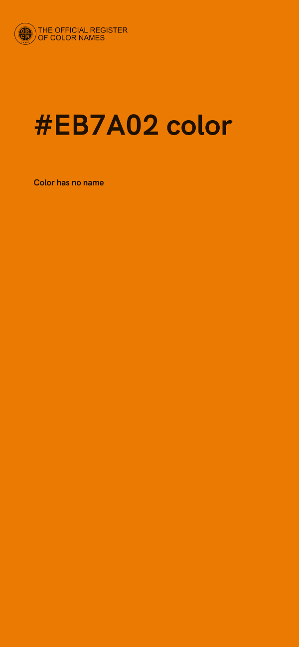 #EB7A02 color image