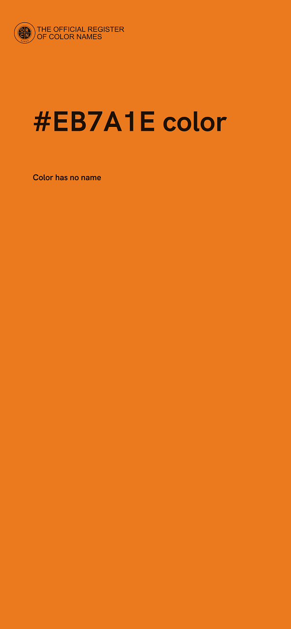 #EB7A1E color image