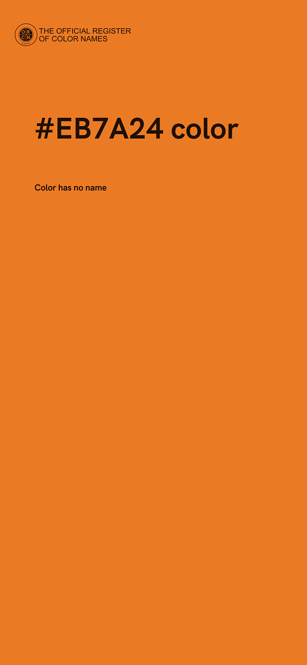 #EB7A24 color image