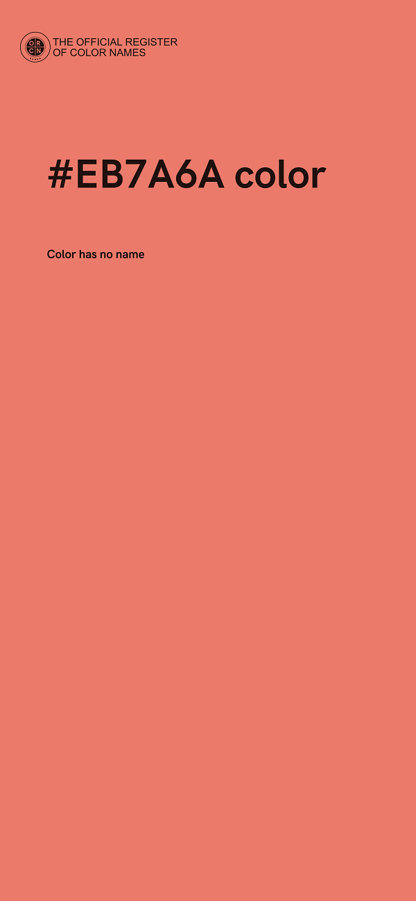 #EB7A6A color image