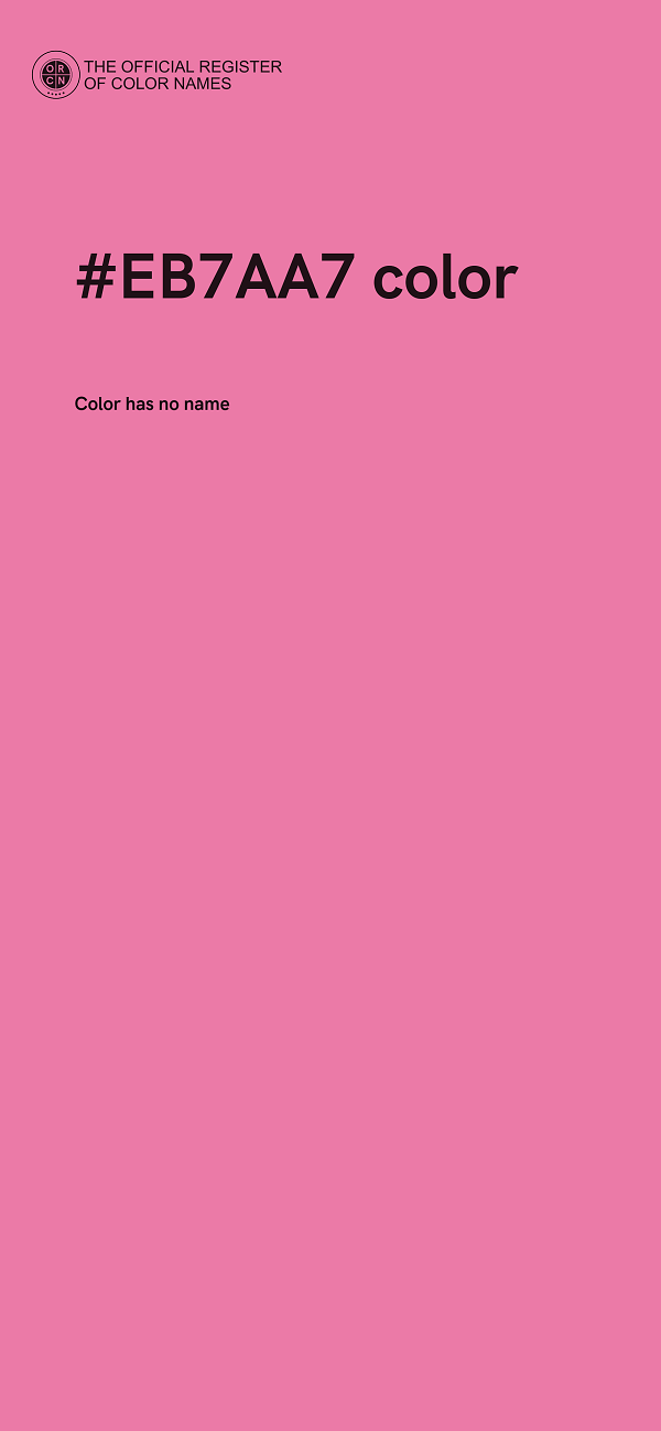 #EB7AA7 color image