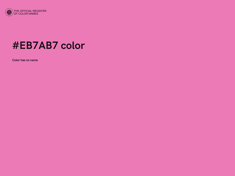 #EB7AB7 color image