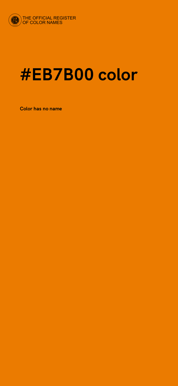 #EB7B00 color image