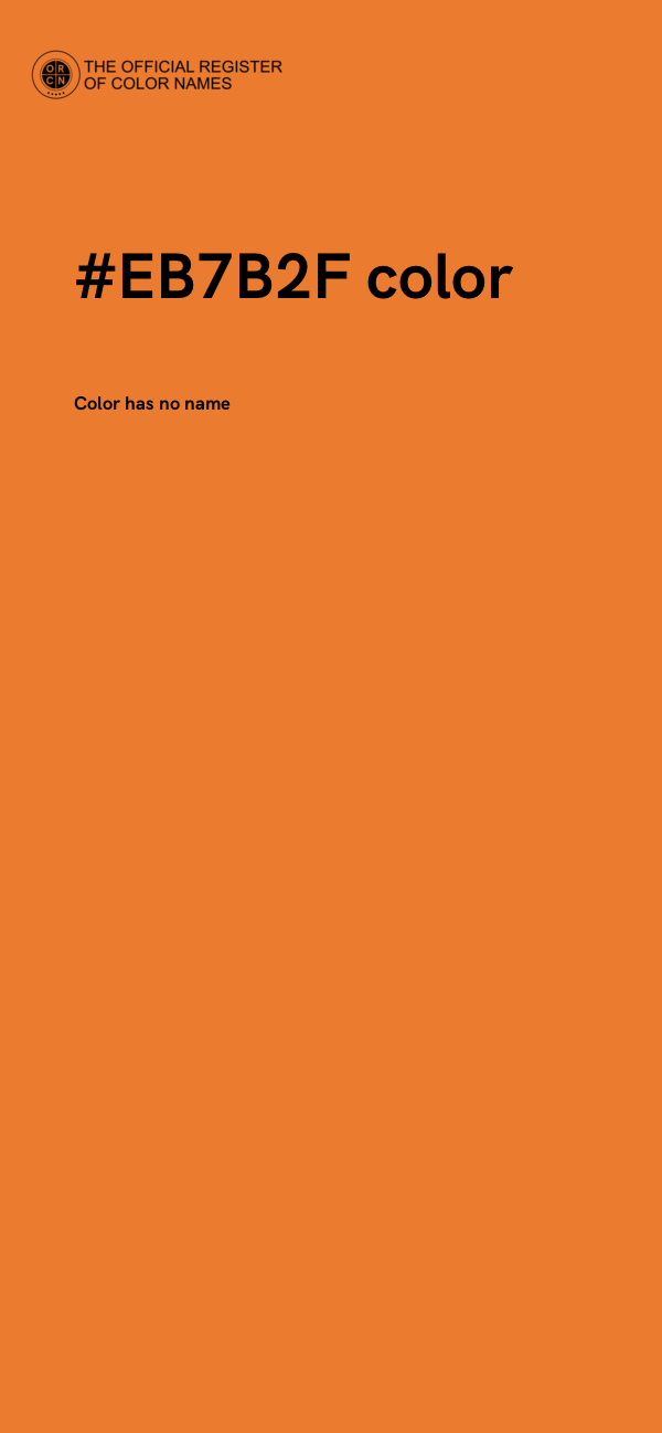 #EB7B2F color image