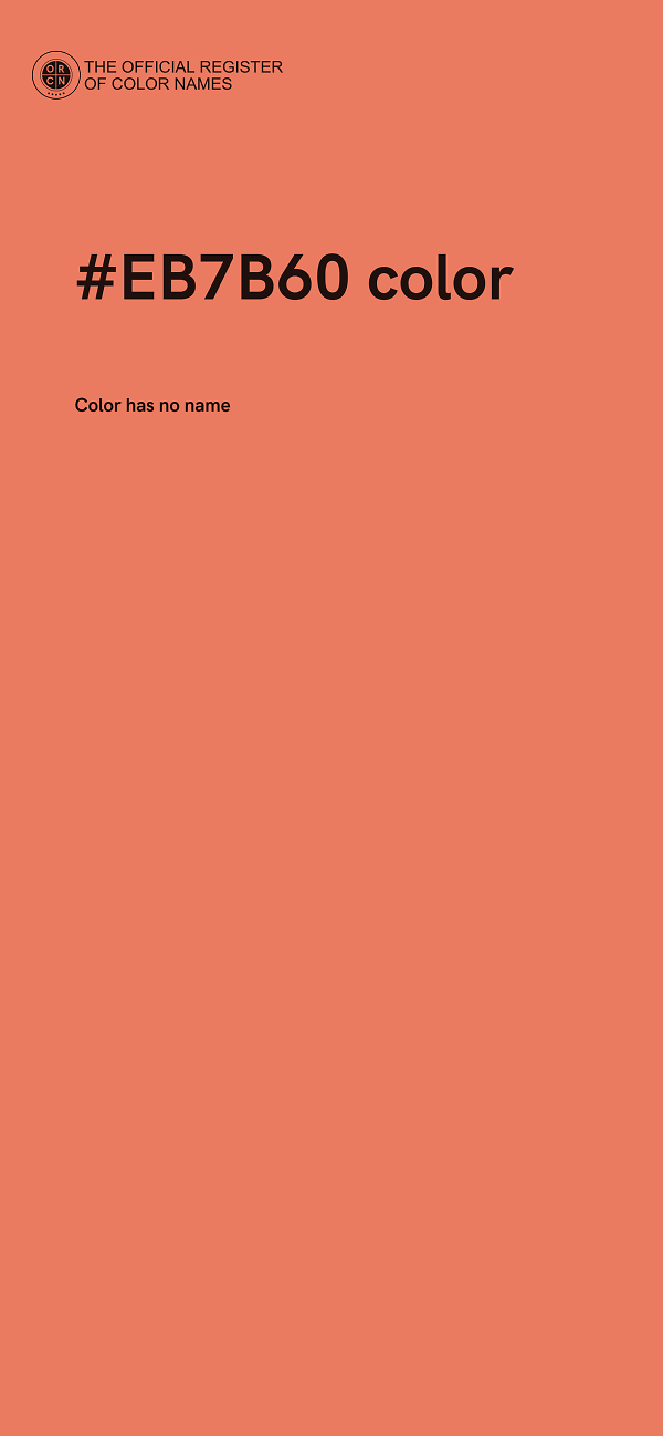 #EB7B60 color image