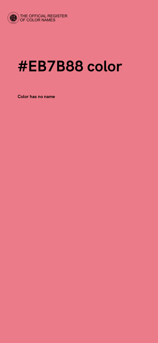 #EB7B88 color image