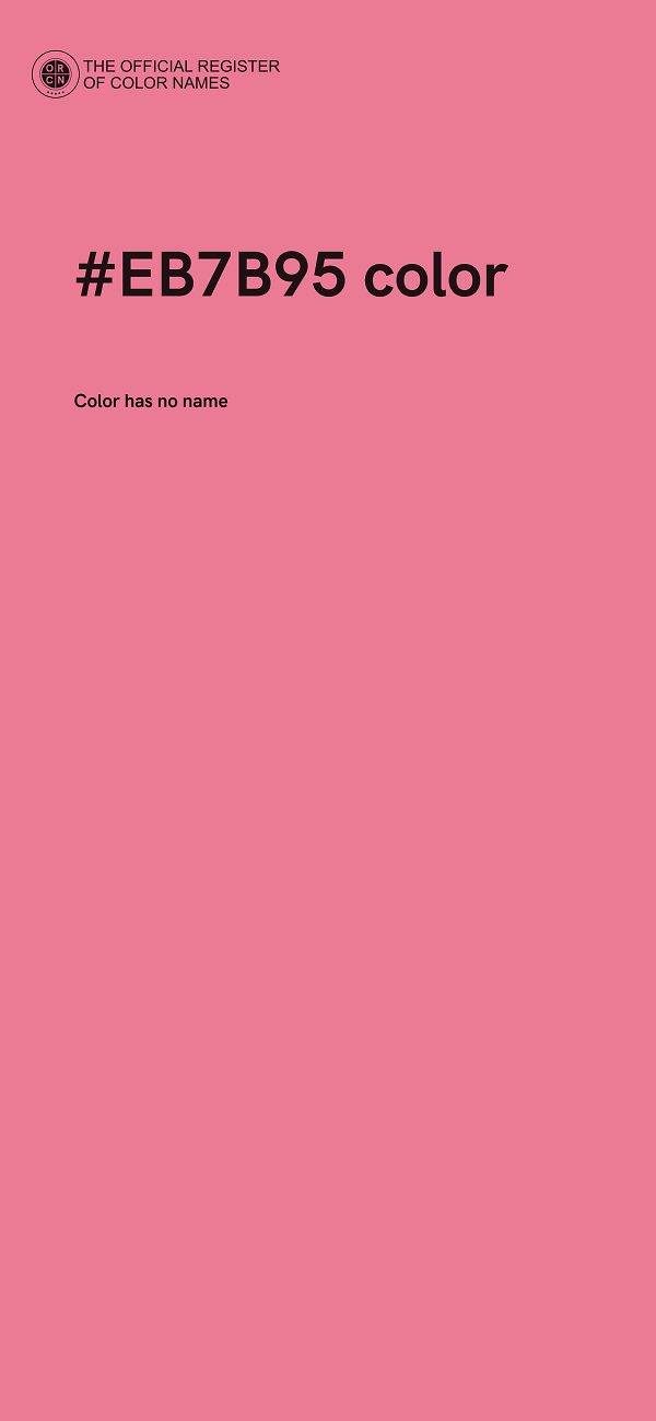 #EB7B95 color image