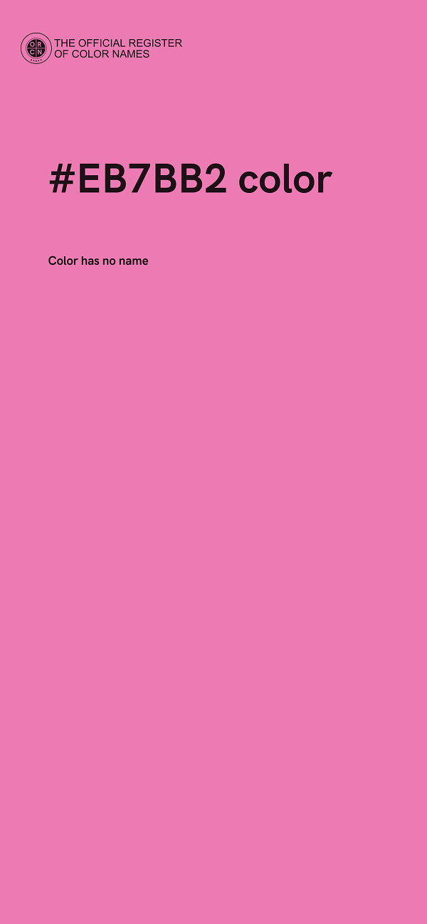 #EB7BB2 color image