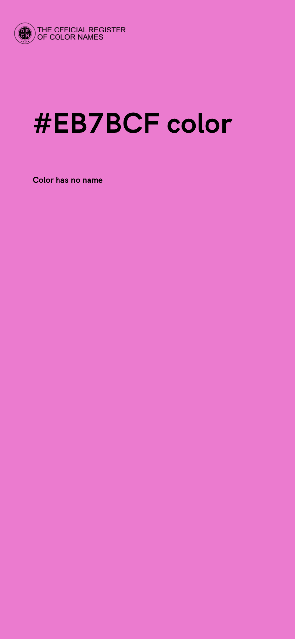 #EB7BCF color image