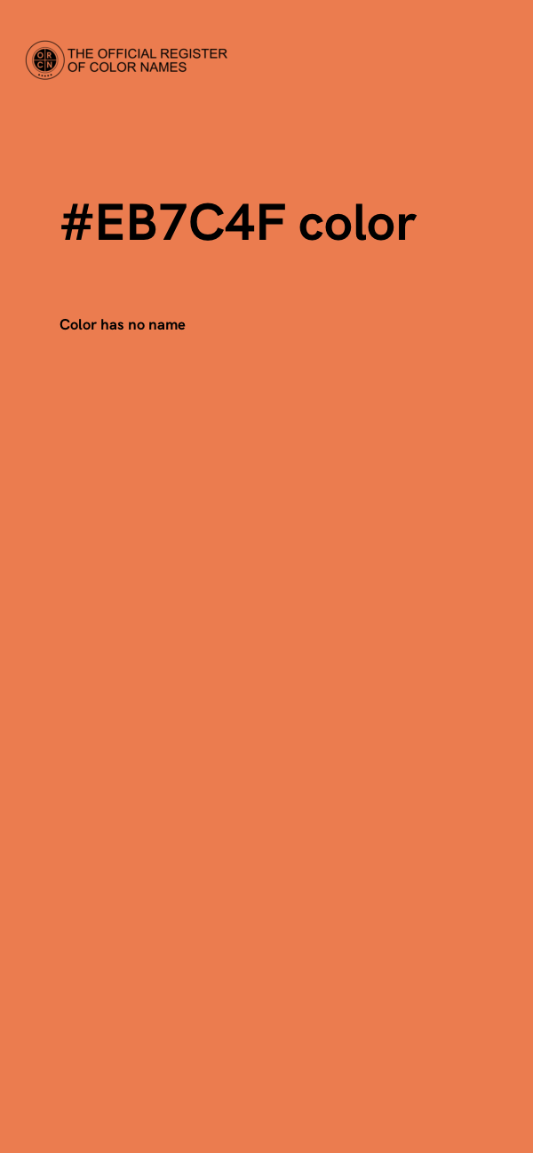#EB7C4F color image