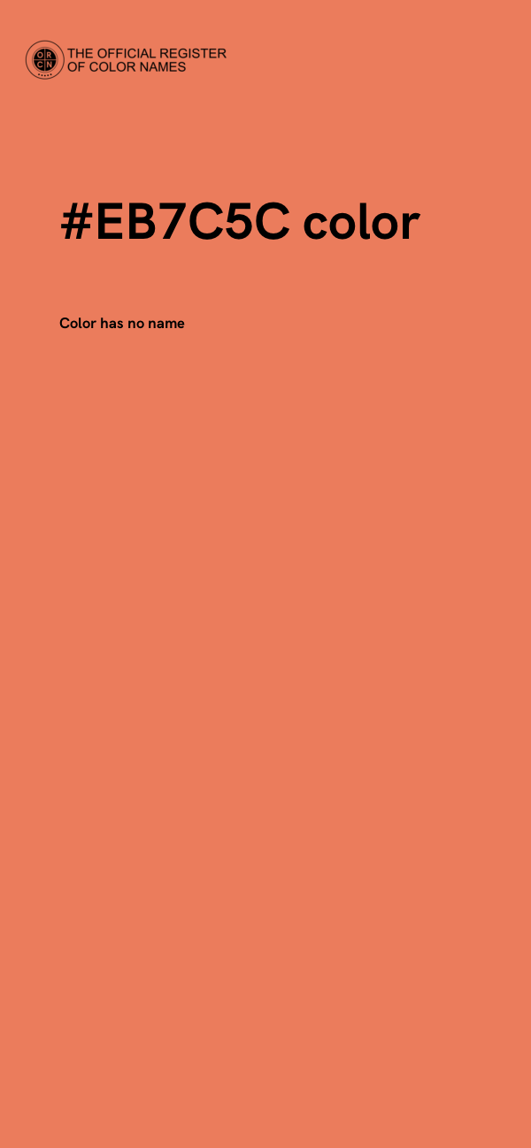 #EB7C5C color image