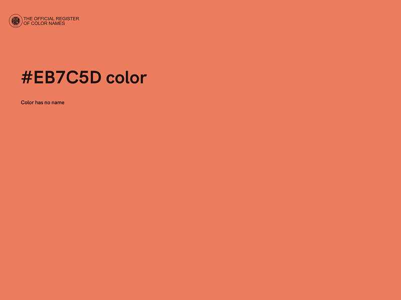 #EB7C5D color image