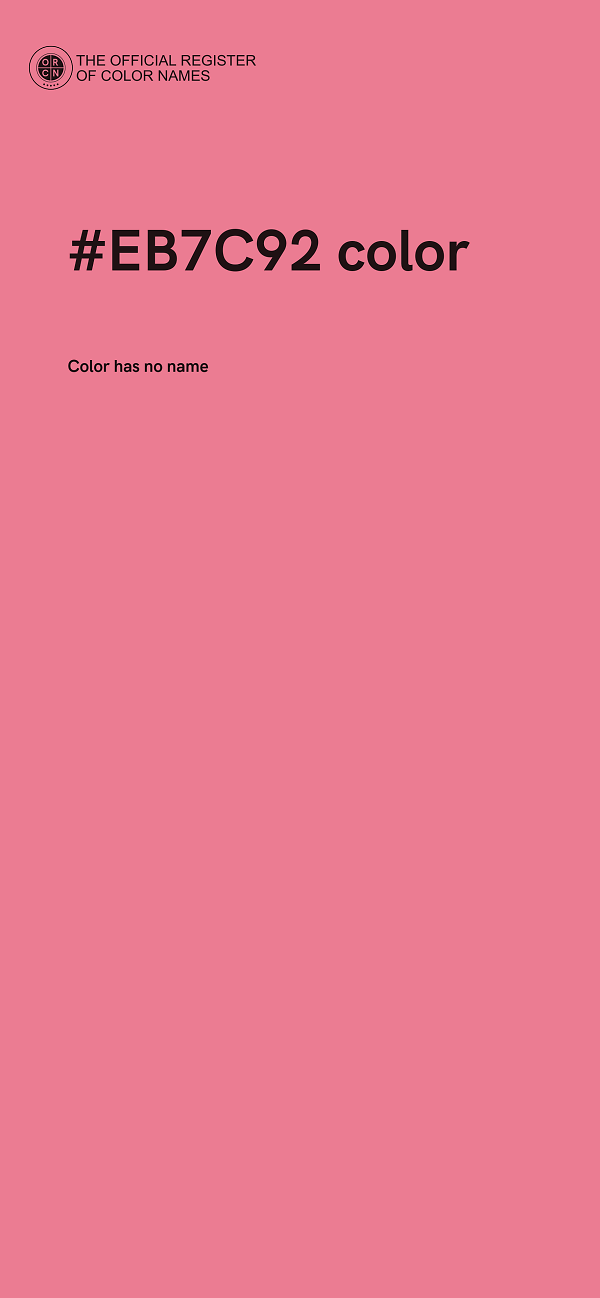 #EB7C92 color image