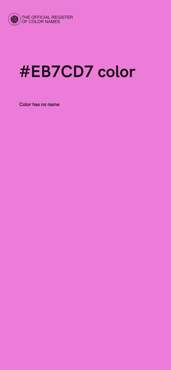 #EB7CD7 color image