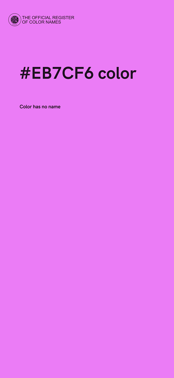 #EB7CF6 color image